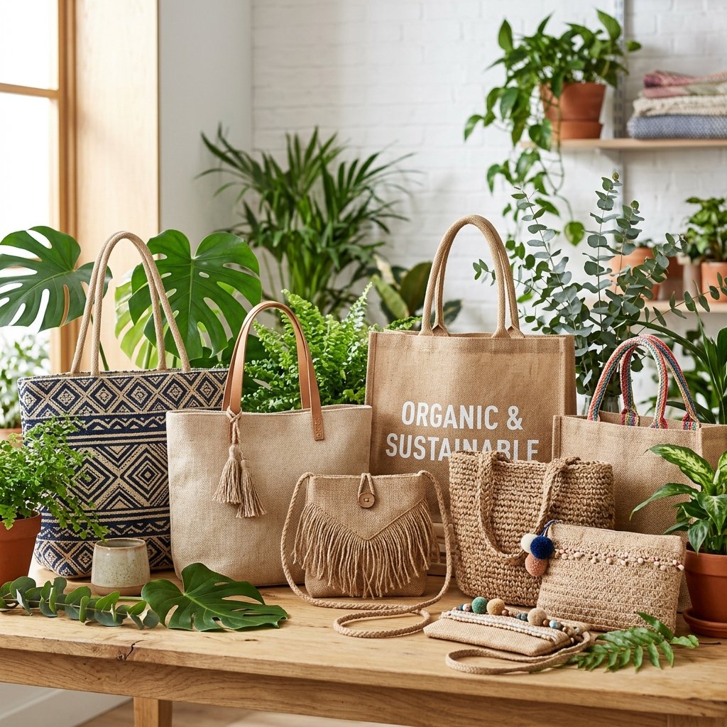Handcrafted Himalayan Jute Bags